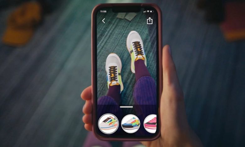 تصویر با ابزار واقعیت مجازی آمازون قبل از خرید کفش آن را امتحان کنید [تماشا کنید]